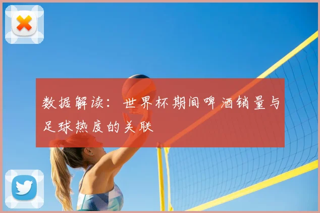 数据解读:世界杯期间啤酒销量与足球热度的关联